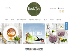 Tablet Screenshot of bodyteaaus.com